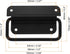 uxcell Chest Handles, 2Pcs - Stainless Steel Folding Handle, Pull Handles for Wooden Box Tool Box Industrial Equipment Box Cutting Board Trunk (Black) by uxcell