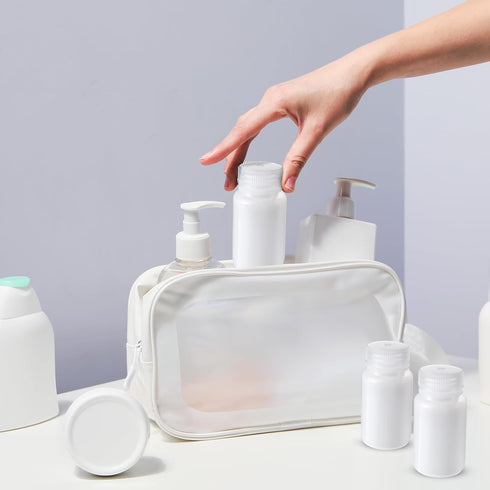Zhehao 30 Pcs 4 oz Polypropylene Wide Mouth Reagent Bottles, Leakproof HDPE Bottle Container for Lab