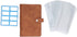 Planner Binders, PU Leather Notebook Cover with 6 Refillable Notebooks for A6 Filler Paper, Brown