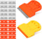2 Pack Razor Blade Scraper Tool with 10 Plastic and 10 Metal Blades for Removing Adhesives