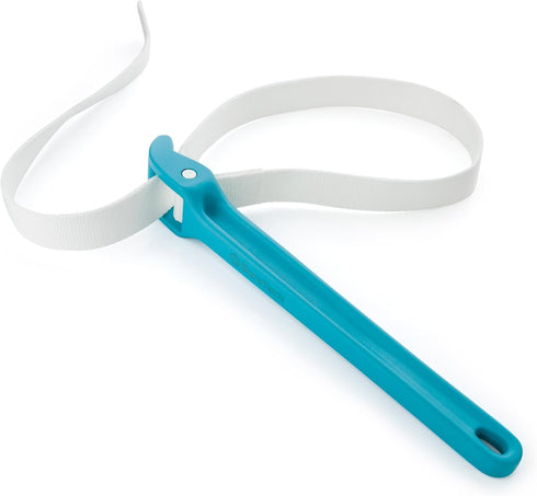 DURATECH 12" Strap Wrench, Adjustable Nylon Pipe Wrench, Oil Filter Strap Opener, Blue