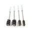 4 Piece Stainless Steel Wire Brush - For Ports, Tubes, Bearings, Power Drill Impact Driver, Hex Shank