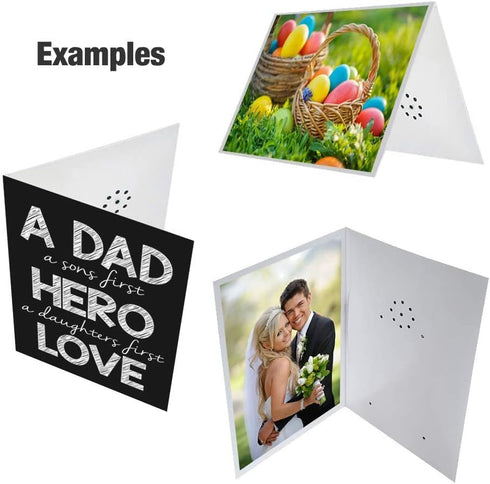 Talking Products 40 Voice Recordable Talking Greeting Card, Seconds Recording with Replaceable Batteries, Record