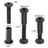 PGMJ 40 Set M6 Set (M6x30mm-Black-D) Bolt and Nut - Black Metric Hex Key Metal Deck Screws for Crib Screws Replacement