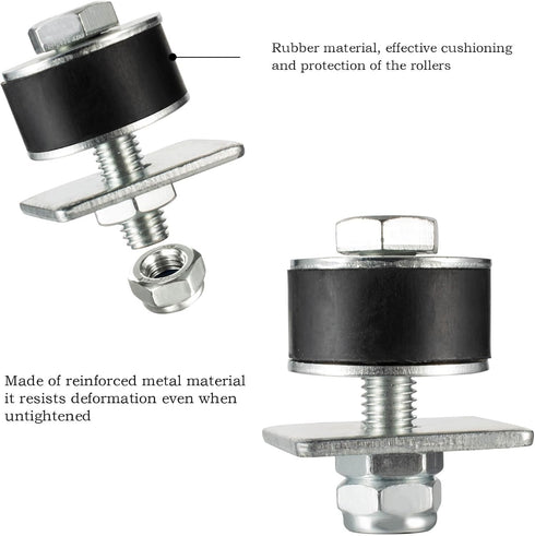 1-5/8" Unistrut Trolley Limit Hardware, U Bracket, Garage Door Rollers, Hoist Trolley, Beam Trolleys 2 Pack