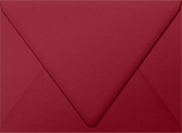 LUXPaper A6 Contour Flap Invitation Envelopes | Garnet Red | 4 3/4" x 6 1/2" | 80lb. Text | 50 Qty