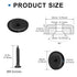 LOVIMAG 40LBS Rare Earth Magnets - 6 Pack Black Neodymium with Screws, Round Magnets for Tool Room, Cabinet, Wall