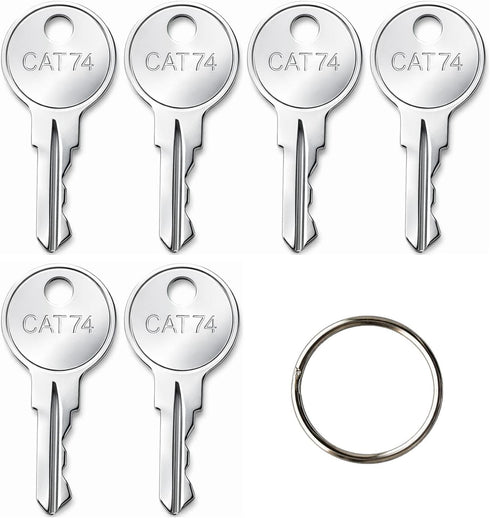 Rolvyns (6-Pack) CAT74 Dispenser Keys 33043 for Bobrick Commercial Toilet Paper & Towel