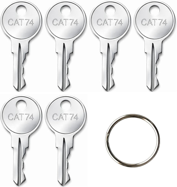 Rolvyns (6-Pack) CAT74 Dispenser Keys 33043 for Bobrick Commercial Toilet Paper & Towel