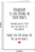 Bhiosng Funny Best Friend Birthday Card, Friendship Day Card for Men Women, Cute Bestie Best Friends Valentine's Day