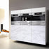 Marble Wallpaper Granite Grey/White Vinyl Film, Self-Adhesive for Kitchen Cabinet Countertops, Waterproof 15.8"x118"