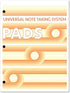 BookFactory Universal Note Taking System (Cornell Notes) - 3 NoteTaking Pads, 50 Pages, 8 1/2" x 11"