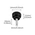 DIELLY 12PCS M4 10 mm (12PCS, 4 10 mm) x Carbon Steel Threaded Knurled Thumbscrew Screw on Knobs Grips Black Round