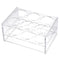 YOKIVE Tube Rack, Polypropylene Test Tube Holder for 100ml Lab Test Tubes (Clear, 6-Sockets)