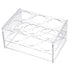 YOKIVE Tube Rack, Polypropylene Test Tube Holder for 100ml Lab Test Tubes (Clear, 6-Sockets)
