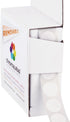 ChromaLabel 1/2 Inch Circle Sticker Labels, Easy to Write On, Removable Colored Dot Stickers, White, 1000 Dots