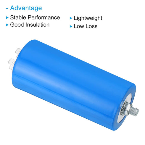 PATIKIL CBB60 70uf Running Capacitor, 1 Pcs AC 250V 4 Pins for Washing Machine, 110 x 50mm Cylinder Bottom with Screw