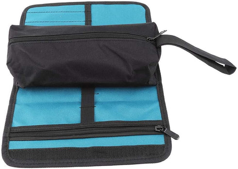 Tools Roll Holder Foldable Storage Bag, Roll Up Tool Pouches for Electrician Technician Homeowner
