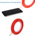 Pimoys 2mm / 3mm x 25m Double Sided Phone Adhesive Tape, 2 Rolls Heat Resistant Transparent Acrylic for Repair