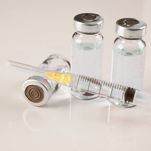 100 Pack 2.5ml 25Ga Plastic Syringe with Measurement, Disposable Individually Wrapped for Scientific Labs