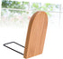 Elegant Bamboo Bookends for Desk - Nature-Inspired Book Organizers