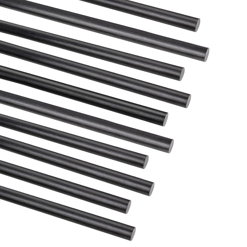 ARRIS 3.0MM Diameter Carbon Fiber Rod, 300mm for RC Airplane DIY Craft, 10PCS, Matte Pole, Various Lengths