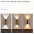 Generic (Black,3 Rechargeable Smart LED Motion Sensor Ambient Light, Smart Sensor Magnetic Dynamic RGB LED Light