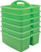 Teacher Created Resources Mint Portable Plastic Storage Caddy, 6-Pack for Classrooms, Kids Room, Office