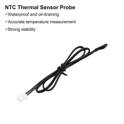 1 10K 13.7 Inch uxcell Pcs NTC Thermal Sensor Probe, Epoxy Sensitive Temperature Sensor Probe Digital Thermometer