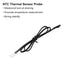 1 10K 13.7 Inch uxcell Pcs NTC Thermal Sensor Probe, Epoxy Sensitive Temperature Sensor Probe Digital Thermometer