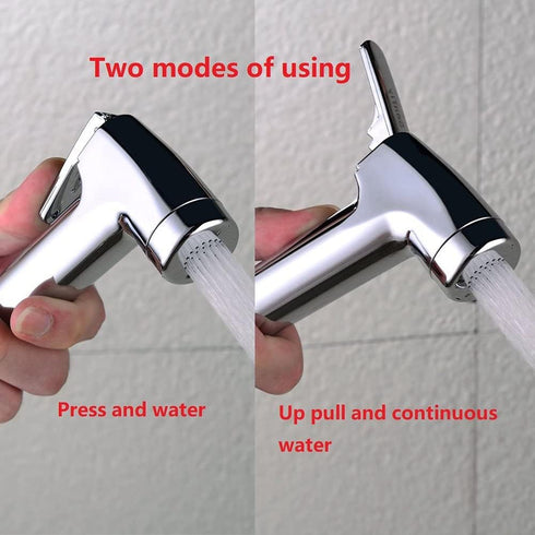 LikeHome Handheld Bidet Sprayer - Chrome Finish for Easy Cleaning