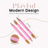 Markt Mini Pink Pencils with Erasers, Baby Shower Games Prizes, Presharpened Bulk Pencils