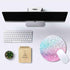IMAYONDIA 7.9 7.9 Kids Girls Mouse Pad for Laptop, Small Pink Blue Gradient Sparkle Mouse Pads Cute, Round Glitter