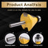 30 1/4 Inch (1/4" 30 KATUR Degree Chamfer and Bevel Edging Router Bit, Carbide Tipped Chamfer Router Bit with Shank