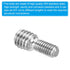 PATIKIL M4x8mm to M6x6mm Double End Threaded Stud Screw Bolt, 10 Pack Stainless Steel Rod Bolts for Furniture