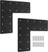L Post Bracket, 13.2"x 13.2" Heavy Duty Mending Plate with Powder Coated for Wood 6x6 Lumber