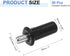 50pcs Black(1 0.41 0.28 Inch) uxcell Shutter Repair Pins, Spring Loaded Plantation Shutter Replacement Repair Pins