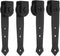 uxcell 4Pcs Sliding Barn Door Hardware Hanger, Mini Sliding Door Hardware for