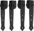 uxcell 4Pcs Sliding Barn Door Hardware Hanger, Mini Sliding Door Hardware for