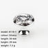 SANCHAKOU 10 1 Crystal Handle Knobs Pcs Single Hole Pearl Cabinet Coffee Table Drawer Bedside Table Handle Silver