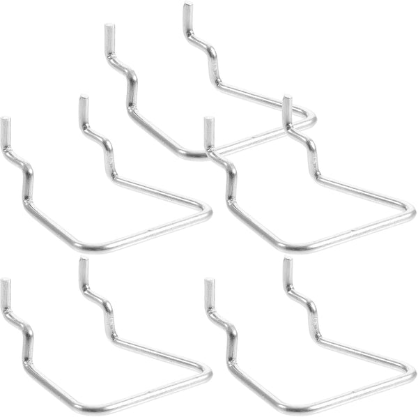 Gadpiparty 5pcs Metal Pegboard Hooks Heavy Duty Tool Organizer Hooks for Garage