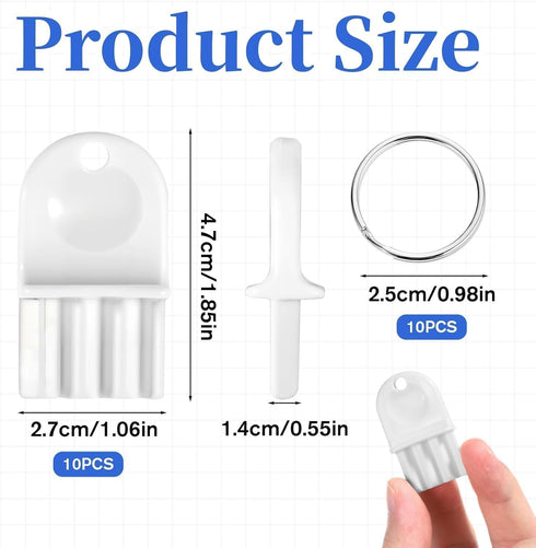 Generic 10-Pack Commercial Universal Toilet Paper & Paper Towel Dispenser Key, Restroom Key for Maintenance