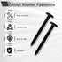 ELDGREON 3 Inch 60 Vinyl Shutter FastenerShutter Panel Pegs Plastic Shutter Screws Lok Pins Plastic Shutter Spike