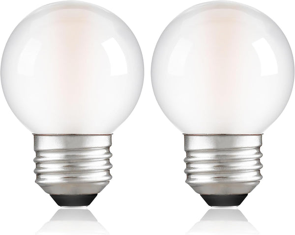 Dimmable E26 G16.5 LED Light Bulb 40W Equal 4W Frosted Globe Light
