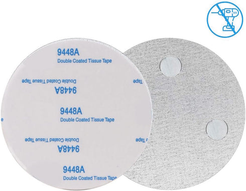 ILSSLI 3PCS Magnetic Smoke Detector Sticky Pads Magnetic Adhesive Pads Magnetic Smoke Alarm Fixing Mount No Drilling