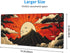 XL Japanese Mount Fuji Red Sunset Gaming Mouse Pad, Large Non-Slip Rubber Mousepad, 31.5'' X 11.8''.