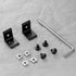 10 Sets 2020 Corner Bracket Connectors for 2020 Series Aluminum Extrusion Profile Accessories (L Black)