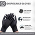 Black Shamrock Latex Gloves - Size Large, Durable Examination Gloves
