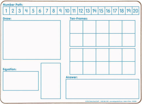 Two-Sided Dry Erase Boards Set for Solving Problems