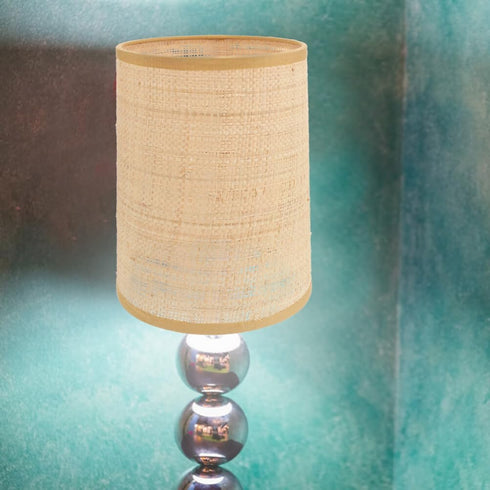 2pcs Veemoon Rattan Drum Lamp Shade Replacement Chandelier Lampshade Woven Cylinder Light Covers Table Lamp Covers